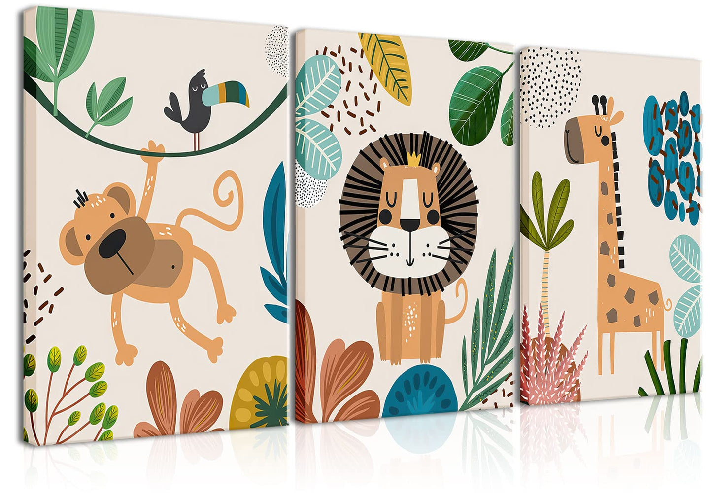 Conjunto de decoração de parede para berçário com 3 peças