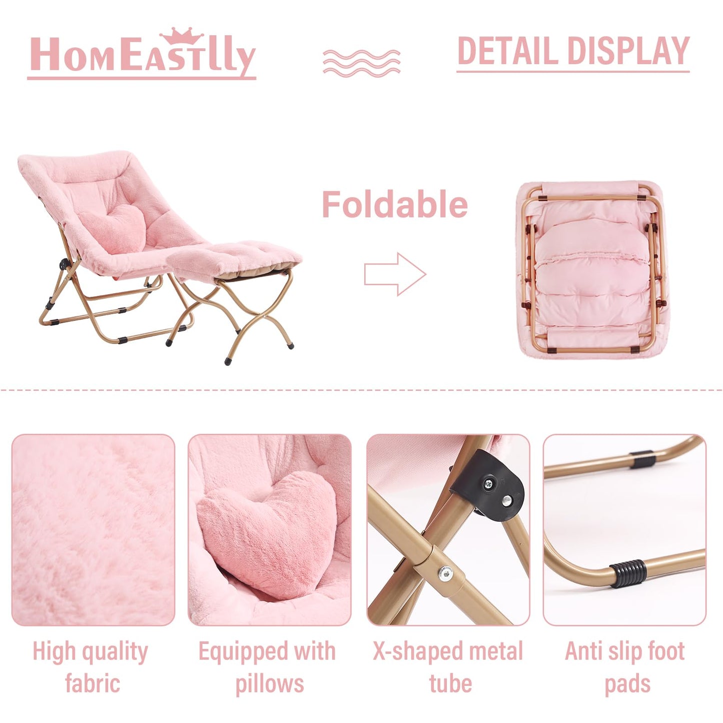 Comfy Saucer Chair with Ottoman