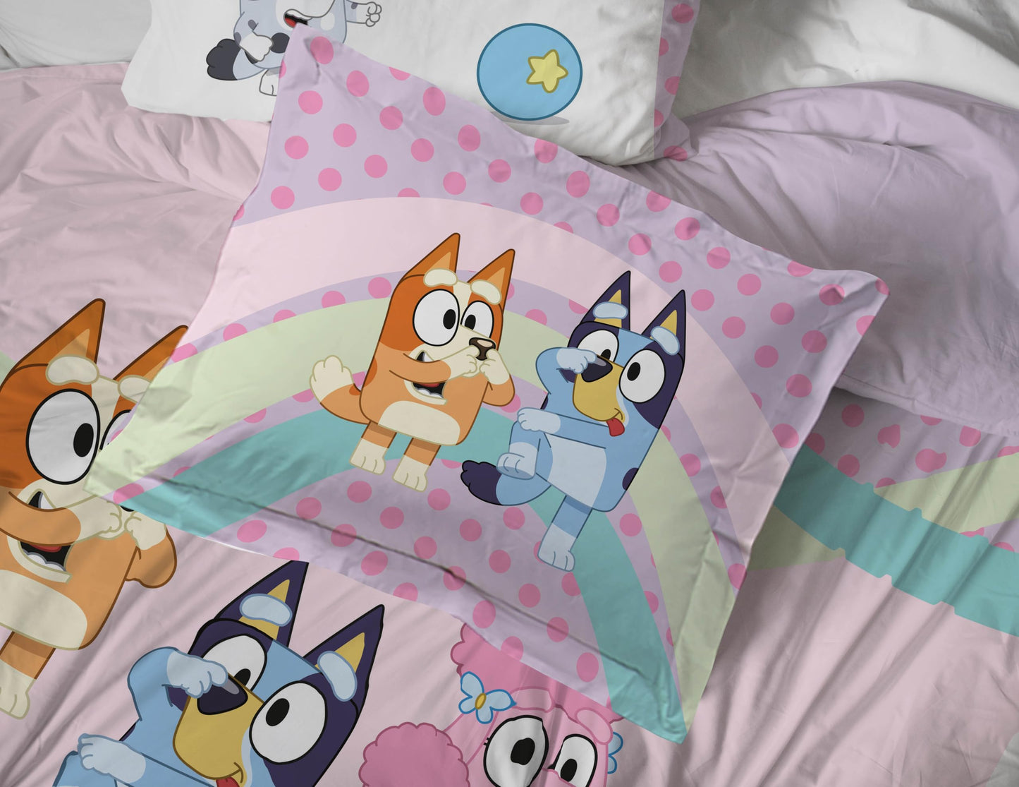 Conjunto de edredom Bluey Full Size - 7 peças