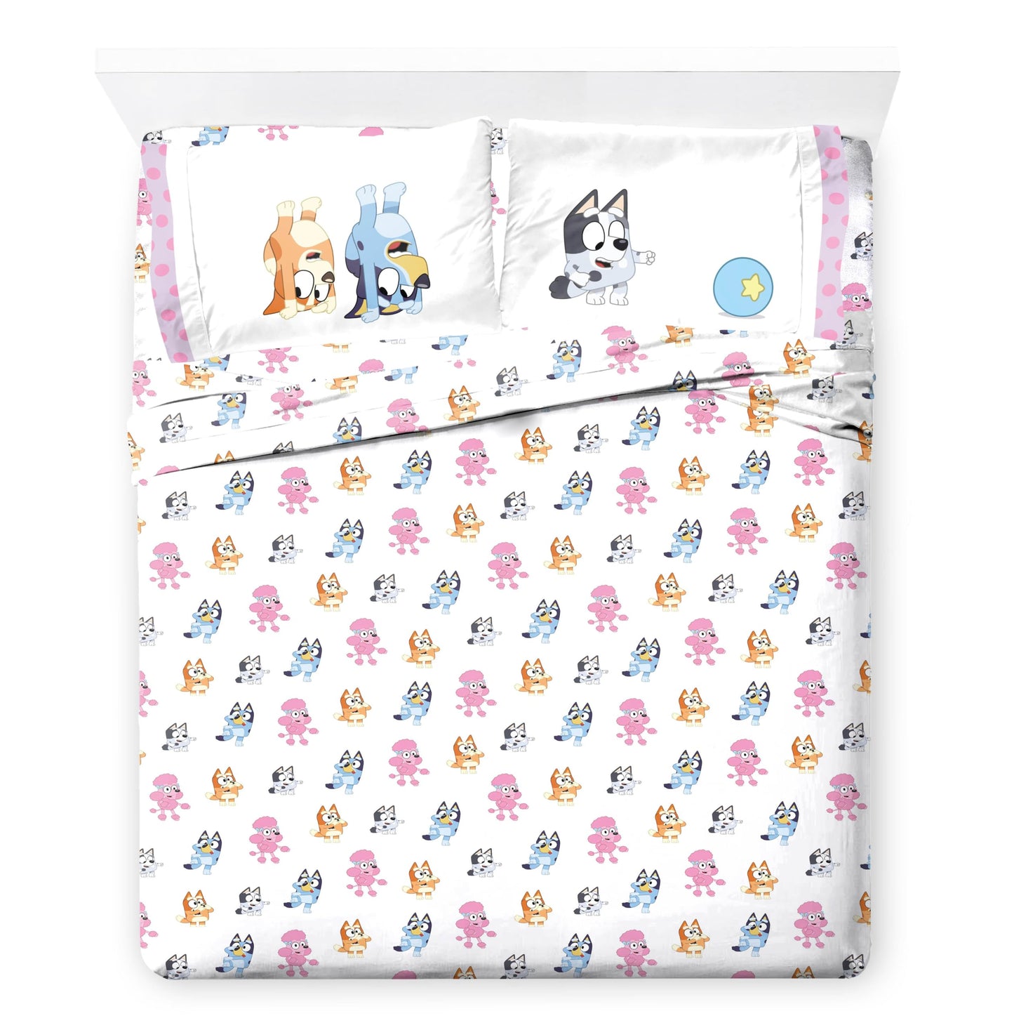 Conjunto de edredom Bluey Full Size - 7 peças