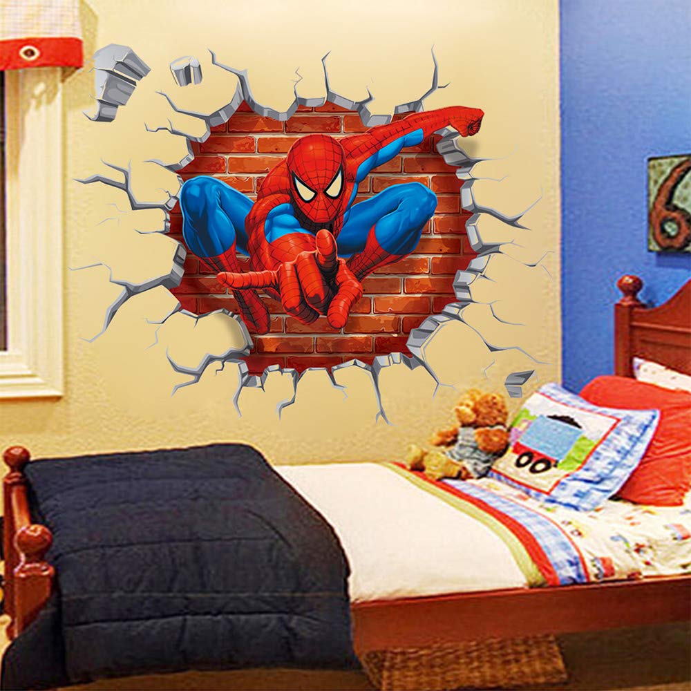 Adesivos de parede do Homem-Aranha DIY removíveis