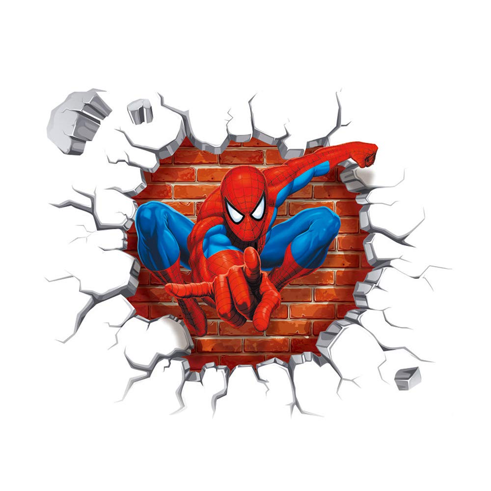 Adesivos de parede do Homem-Aranha DIY removíveis