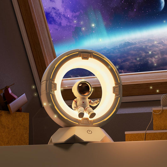 Luz noturna infantil espacial para meninos e meninas