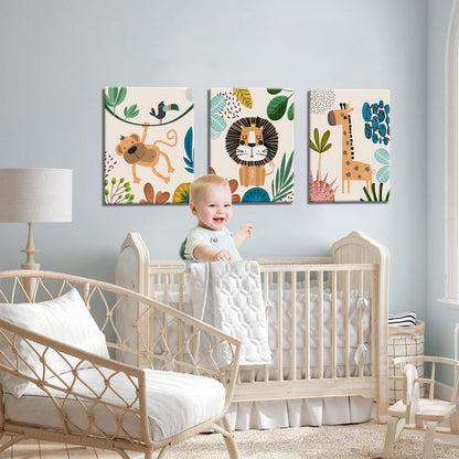 Conjunto de decoração de parede para berçário com 3 peças