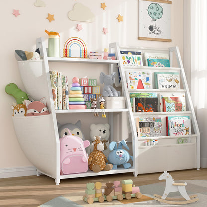 Estante para crianças e armazenamento de brinquedos