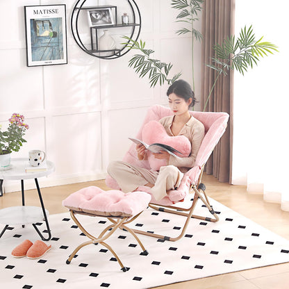 Comfy Saucer Chair with Ottoman