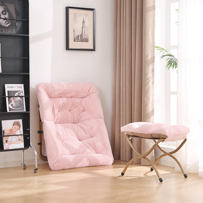 Comfy Saucer Chair with Ottoman